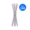 PAILLE PAPIER BLANC Ø8MM L.200 MM x150
