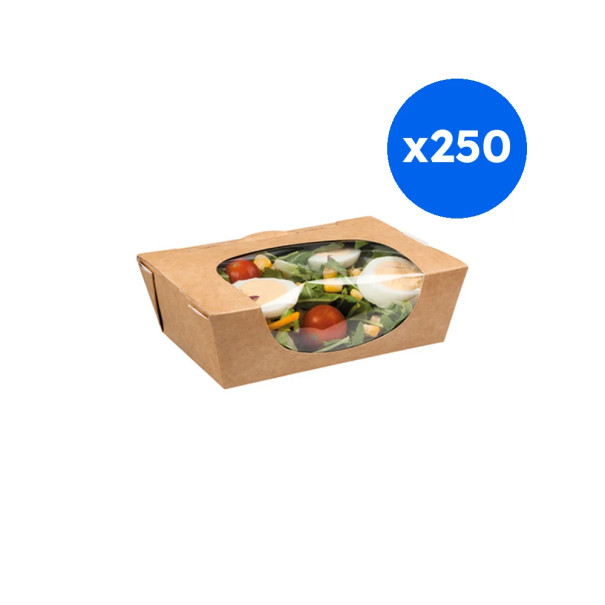 SALADE BOX KRAFT ET PET 825ML 29OZ x250