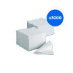 SERVIETTES PAPIER BLANCHE 24X24 - 2 PLIS