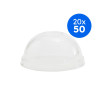 VEGWARE - COUVERCLE DOME PLA COMPOSTABLE POT SOUPE/GLACE 6-10OZ Ø90MM x50