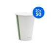 VEGWARE - GOBELET CARTON BLANC 12OZ/355ML Ø89MM x50 LOGO REGLEMENTAIRE
