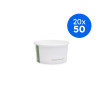 VEGWARE - POT SOUPE/GLACE PLA BLANC COMPOSTABLE 6OZ/177ML Ø90MM x50