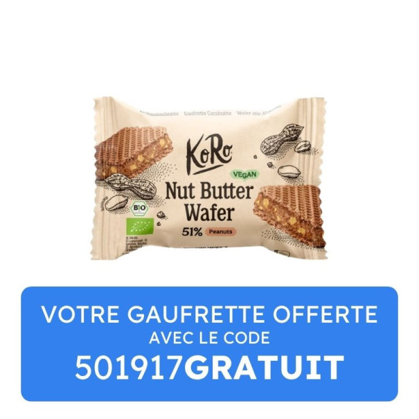 KORO - GAUFRETTE CACAHUETE 22G x1 BIO
