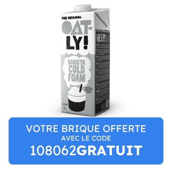 Oatly -  Cold Foam Végétale Avoine - Grossiste Delidrinks