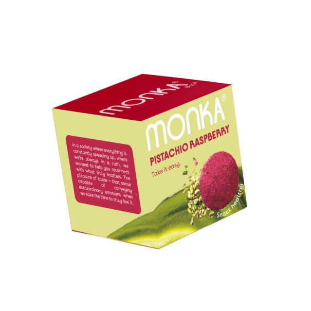 Monka - Energy Ball pistache framboise 34g x12- Grossiste Delidrinks