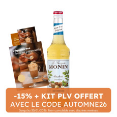 MONIN - NOISETTE SANS SUCRE SIROP 700ML BOUTEILLE VERRE