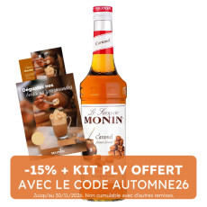 MONIN - SIROP CARAMEL 700ML BOUTEILLE VERRE