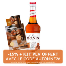 MONIN - SIROP CARAMEL BEURRE SALE 700ML BOUTEILLE VERRE