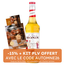 MONIN - SIROP POP CORN 700ML BOUTEILLE VERRE