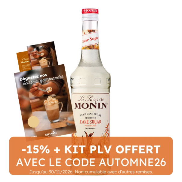 MONIN - SIROP SUCRE DE CANNE 700ML BOUTEILLE VERRE