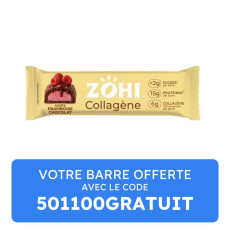ZOHI - BARRES COLLAGENE FRAMBOISE CHOCOLAT 50G x1