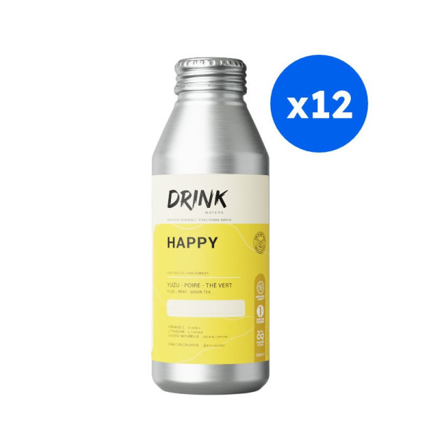 Drink waters - Happy Eau fonctionnelle yuzu poire x12