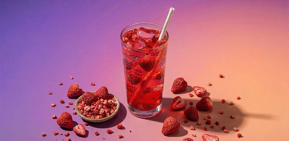 Refresher fraise açaï à l’eau de coco by Routin 1883